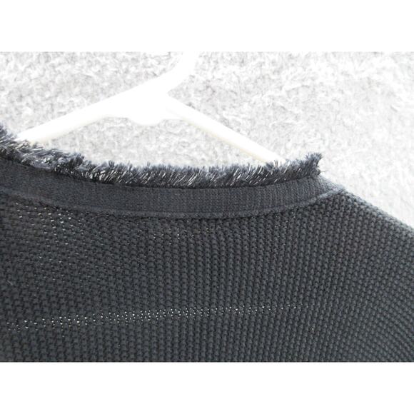 EILEEN FISHER Organic Cotton Silk Blend Open Front Cardigan Women's Small Frayed - Picture 10 of 14